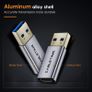 Cabletime Aluminum Alloy USB 3.1 Gen 2 (10 Gbps) Type-C (Female) to Type-A (Male) 60W Premium Adapter Convertor (Brand New/Warranty) Image 5