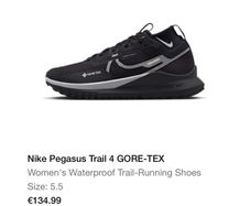 Nike Pegasus Trail 4 GORE-TEX Women's Waterproof Trail-Running Shoes Size: 5.5
