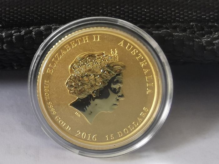 2016 Lunar Monkey 1/10th 999 Gold coin