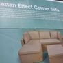 Rattan garden corner sofa Image 5