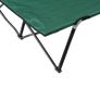 Double Camping Cot Foldable Sunbed Outdoor Patio Sleeping Bed Super Light w/ Carr Bag (Green) Image 7