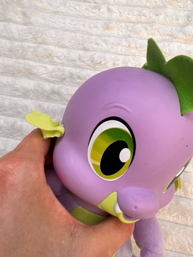 Hasbro My Little Pony So Soft Newborn Spike The Dragon 2011 Talking approx. 20 cm. Used Dirty Please see photos