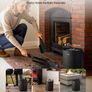 4-Gallon Fireplace Ash Bucket Set Image 4