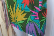 Vintage Tropical Mini Skirt