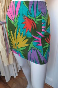 Vintage Tropical Mini Skirt