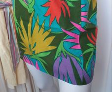 Vintage Tropical Mini Skirt