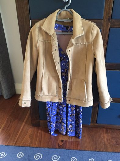Fur suede jacket