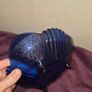 Vintage Cobalt Blue Footed Fruit Bowl Image 9