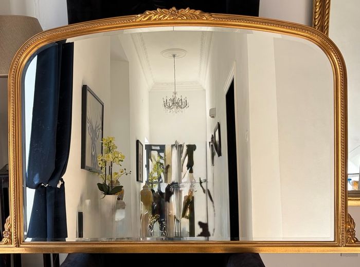Vintage Over Mantle Mirror