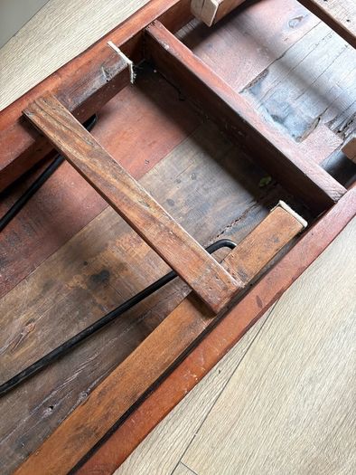 Ex display Smithers of Stanford reclaimed wood rustic foldaway console table
