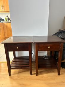 Solid wood night stands