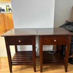 Solid wood night stands