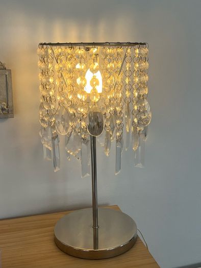 beautiful crystal  lamp