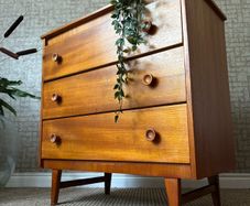 Vintage Retro Mid Century Teak Chest of Drawers