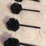 Vintage Resin Flower Hair Clips    -   Retro Style Hair Accessories Image 2
