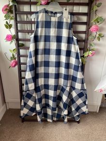 dress Bnwt paise asymmetrical gingham check dress size 10
