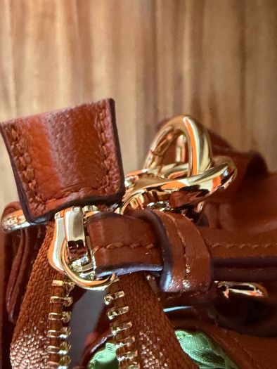 Handbag leather