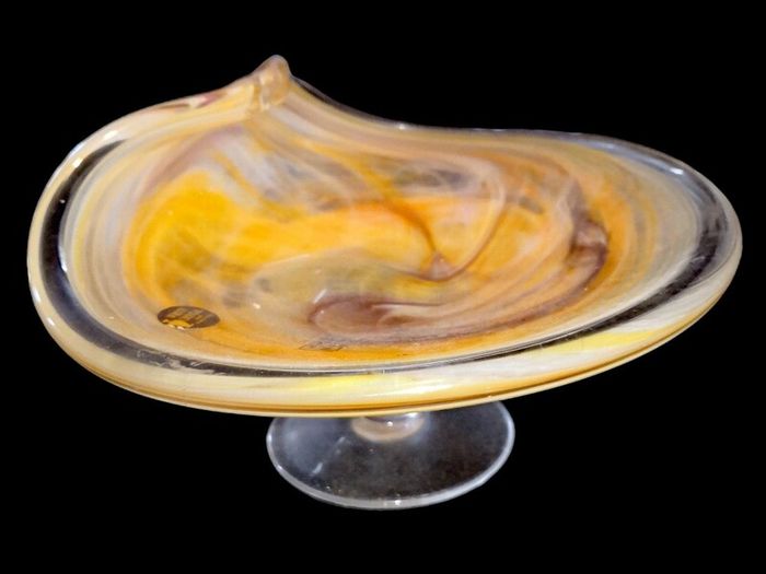 New Murano crystal bowl with label