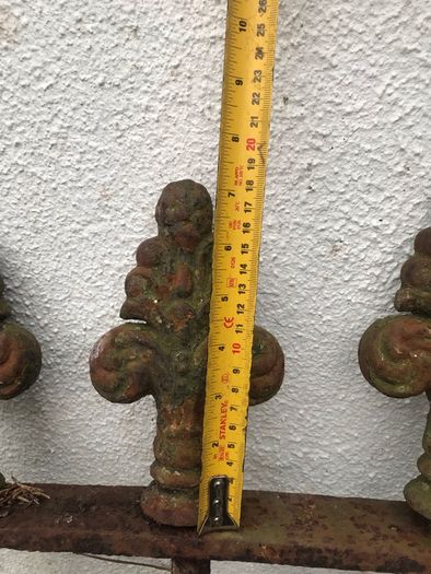 Iron antique railings fencing