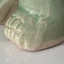 Two vintage Foo dogs in beautiful green glaze Image 8