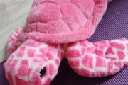 Beautiful pink sea turtle plush soft toy