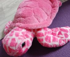 Beautiful pink sea turtle plush soft toy