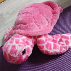 Beautiful pink sea turtle plush soft toy