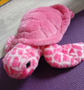 Beautiful pink sea turtle plush soft toy