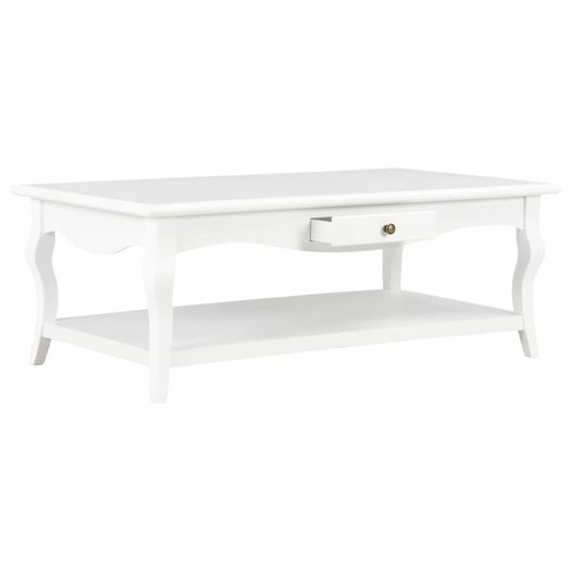 Coffee Table White 110x60x40 cm MDF