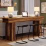 Rustic Brown Console Table  160cm Image 9