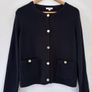 Hobbs Black Simona Wool Blend Knitted Jacket Image 2