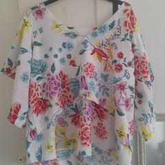 ladies M&S print top