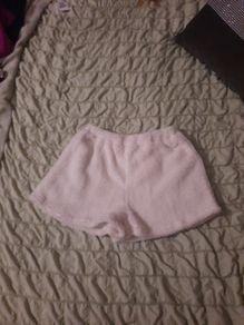 new cream fleece shorts