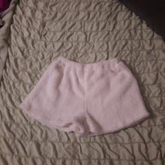 new cream fleece shorts