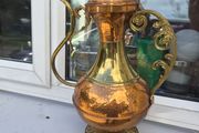 old large brass  copper  tea pot