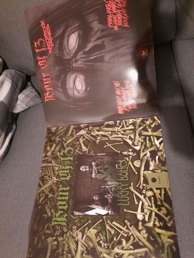 HOUR OF 13: Lucky Bones/RazorRock Tapes LP- (300 Red vinyl pressing)