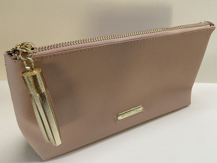 Michael Kors Pink Make Up Cosmetic Clutch Bag - New