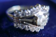 Vintage 9Ct Yellow Gold 375 Cocktail  Ring 2,12g size L