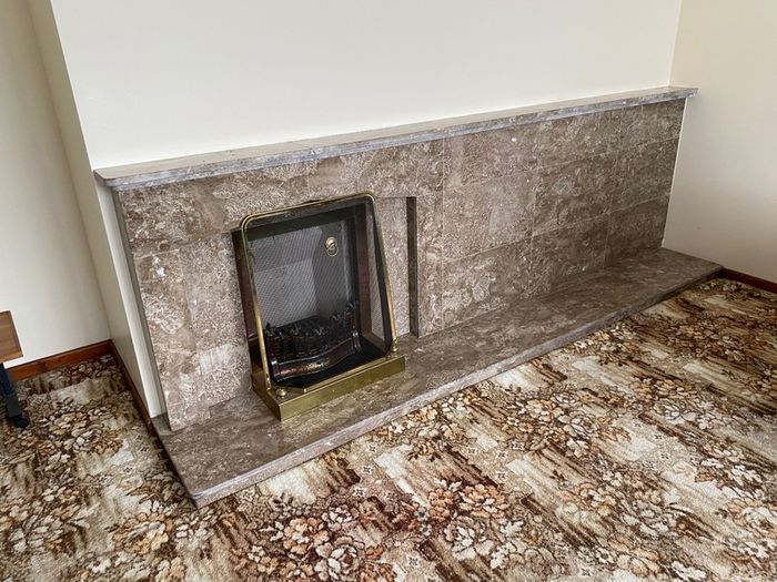Marble fireplace