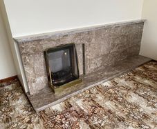Marble fireplace