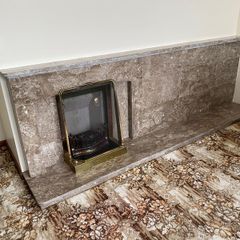 Marble fireplace