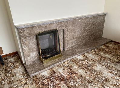 Marble fireplace