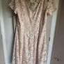 Gina Bacconi Peach Mylene Embroidered Floral A-Line Midi Dress  Size: 14 postage included Image 4