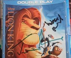 Signed LION KING bluray Jeremy Irons and Matthew Broderick