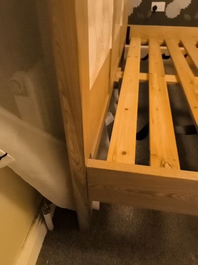 5ft King size pine bed frame.