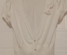 Girls White Cardigan