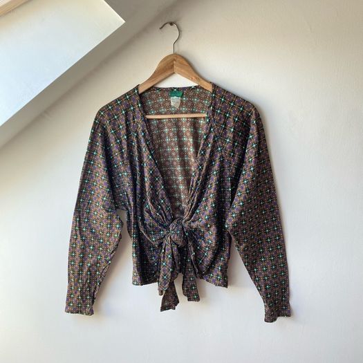 VTG Kenzo Wrap Blouse