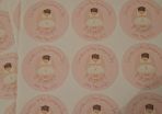 Personalised communion stickers girl