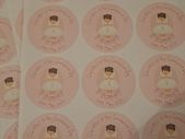 Personalised communion stickers girl