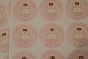 Personalised communion stickers girl